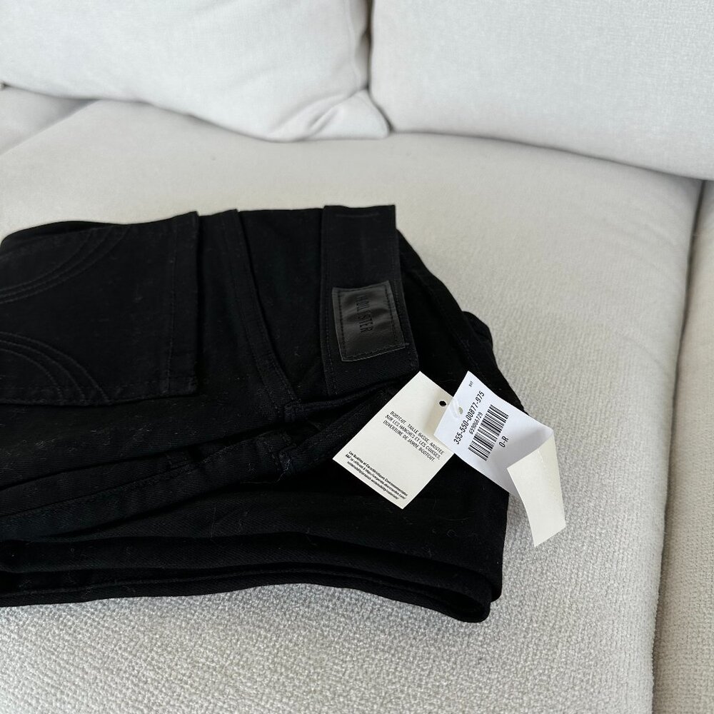 Hollister boot cut low rise black jeans